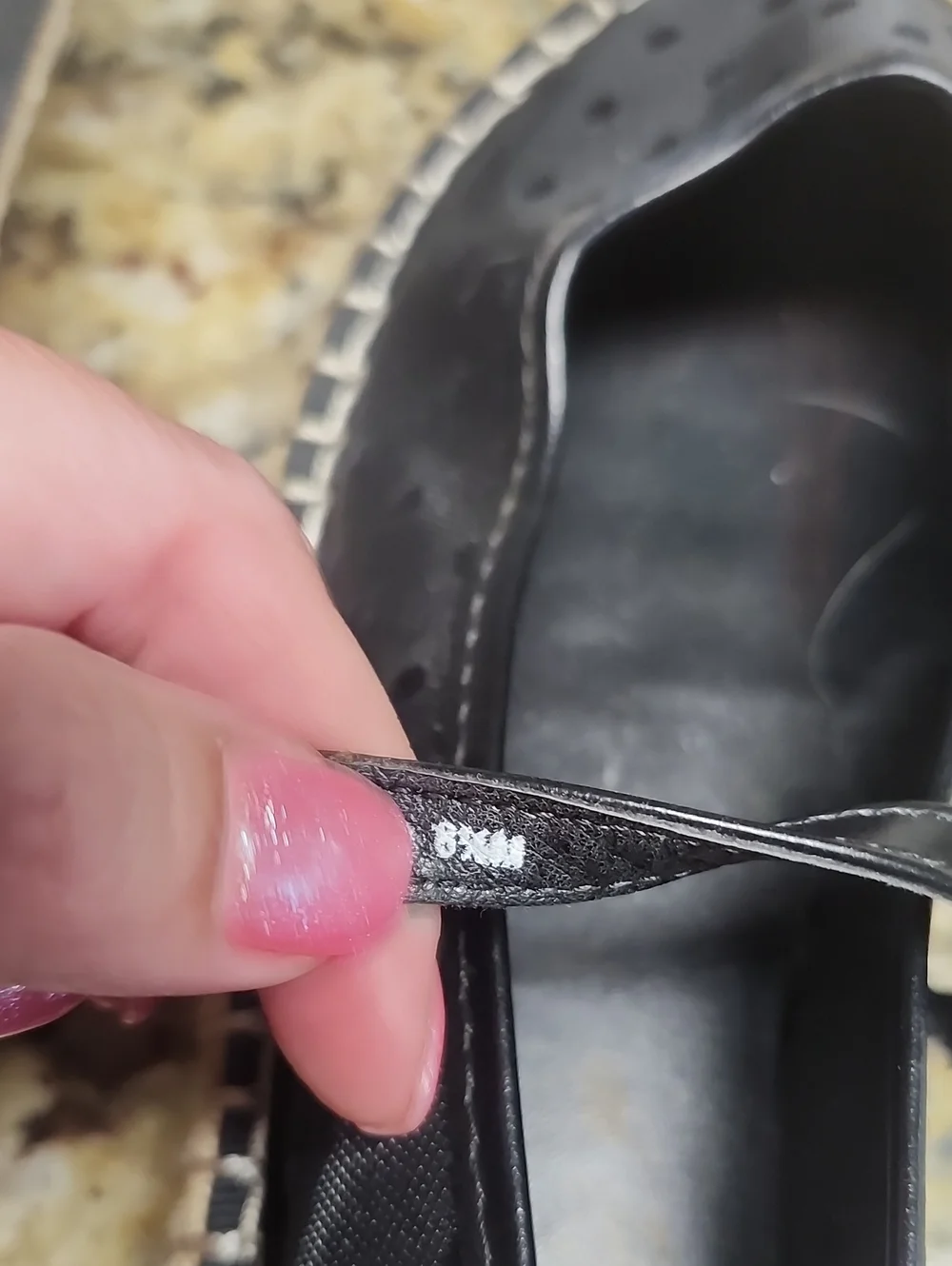 Marc New York Black Mesh Mary Jane Espadrille Flats Brand new 8.5